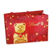 圣诞泰迪LINDT巧克力糖果纸袋 