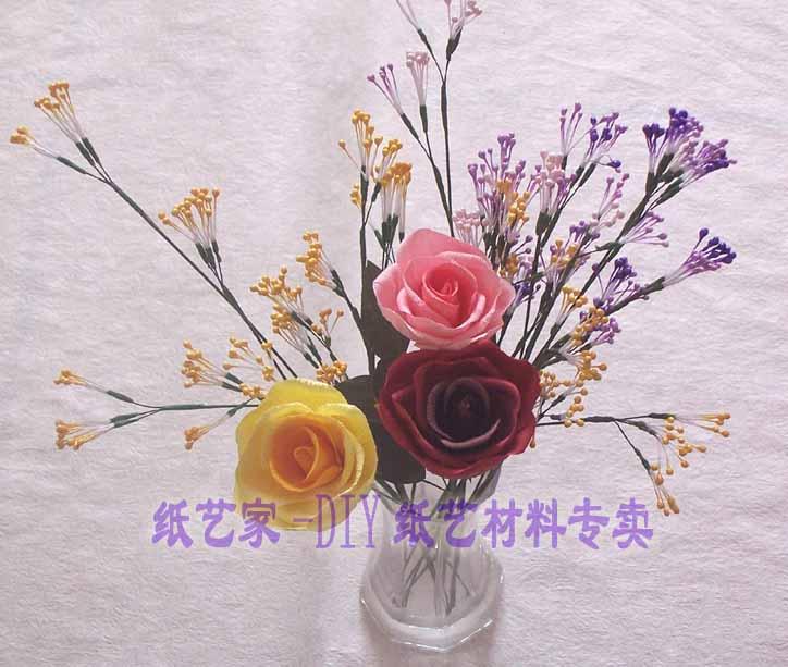 紙花★紙藝DIY學習套件★含VCD動態教學光盤-紙藤★雙色玫瑰在類目 鮮花速遞/花卉仿真/綠植園藝, DIY仿真花材料, 製作材料(新), 其他中 - 來自Buy2taobao.com提供專業的淘寶代購服務