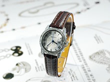 Ver diamantes cinturón de la Mujer [59976] Corea versión del reloj correa del cinturón casual y sencillo reloj
