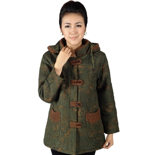  【天天特价】中老年棉服中年女装妈妈装外套冬装加厚连帽棉衣棉袄