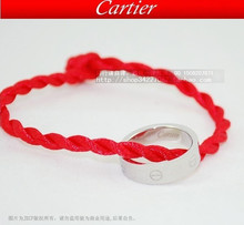 Contador de sincronización de Cartier par Benming suerte de hilo rojo pulsera brazalete de hilo rojo broma