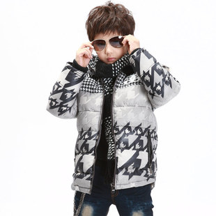  胖儿童冬装男童装加大码棉衣 中大童男孩棉袄学生棉服加厚外套170