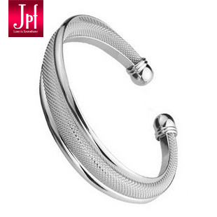  JPF  三环网手镯 时尚韩饰品 简约大气 精工品质