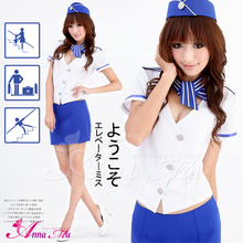 台湾【Anna Mu】女游戏服party聚会晚宴礼服空姐服