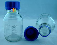 蜀玻蓝盖试剂瓶　丝口试剂瓶　具刻度螺口试剂瓶　样品瓶　250ML