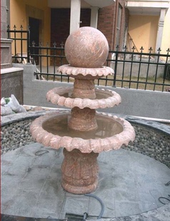 广州风水球流水玉石 欧式风水球石雕喷泉 园林摆件 