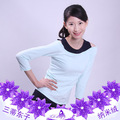 三蒂东子新品纳米绒瑜伽服亮装上市 N0009 藏蓝浅米兰