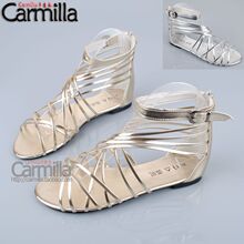 	  
	  【Carmilla】抄底价 交叉带扣后拉链平底<span class=H>罗马鞋</span>/罗马凉鞋 811