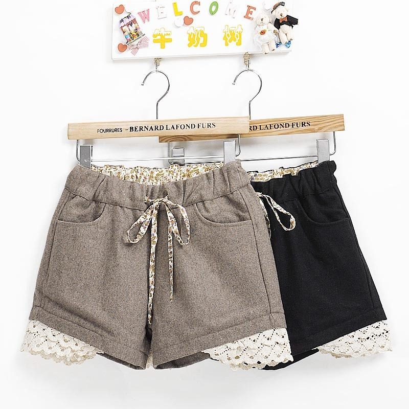 牛奶树秋<em>冬装</em>新品甜美田园<em>碎花</em>系带蕾丝花边松