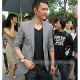 包邮2012新品秒杀韩版青年男装西服单一粒扣休闲男士西装有加大码