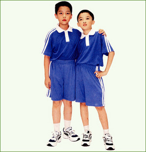 深圳校服 青叶子学生服 小学夏装男运动服(男两