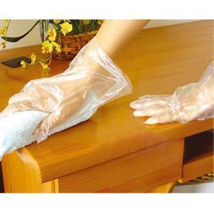 Three transparent/beauty/golden delicious home food disposable gloves (100-Pack) 70g