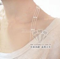 三排夹钻金属水钻肩带 时尚MM必败哦 还有挂脖款 钻石文胸肩带
