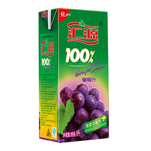  【天猫超市】 汇源 100%纯果汁葡萄汁 1L/瓶 浓缩果汁