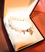 Elva modelos con doble c Chanel Hong Nai Seúl naturales mijo perla perla collar pulsera pulsera de perlas