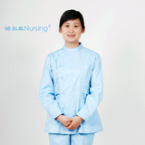 诺尔森兰色护士服NL-06DA 长袖分体医用护士服装