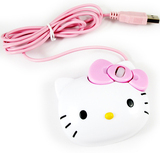 皇冠暴销！hello kitty 凯啼猫粉色时尚USB鼠标可爱款猫头鼠标