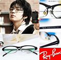 半框韩国男士RayBan雷朋防辐射平光近视眼镜框半框眼镜架眉框镜
