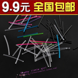  J14韩国可爱防过敏耳棒/多色塑料耳针/女耳钉/满包邮耳饰