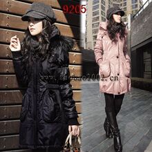 雅尼拉女装新品牌2010秋冬装新款折清仓大衣外套棉衣9205带帽真毛