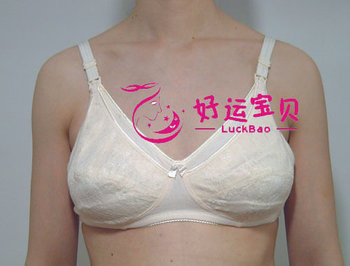 孕妇文胸好运宝贝无钢圈蕾丝花边哺乳文胸孕妇内衣乳罩36元/两个