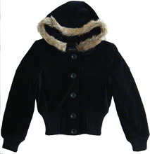 2011春季新品 burton 原单特价女装棉衣 外套 修身高腰 黑色<span class=H>批发</span>