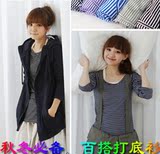 秋冬必备装备●百搭横条打底衫 莱卡棉 超好版型●w7010