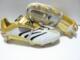 ADIDAS足球鞋(白金)铝钉鞋底