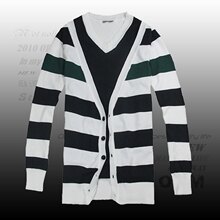 originalboyman秋装韩版假两件套长袖男薄毛衫08009五折