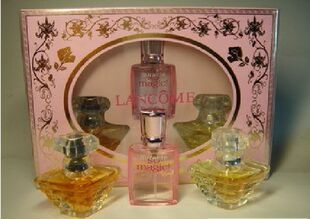 皇冠正品 Lancome/兰蔻香水3件礼盒套装15ml*2＋10M 