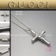 GUCCI 竹节十字架项链
