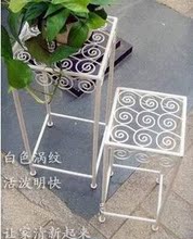 铁艺家居 涡纹盆景架 花架 工艺摆设 欧式田园风格