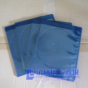 超薄7mm蓝光光盘盒 深蓝色长方形蓝光盒 双碟