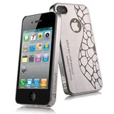 ICARER 苹果4代iPhone4、4S炫酷镭射拉丝保护壳 手机套 非金属