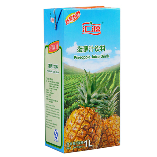  【天猫超市】汇源 果肉系列菠萝味果汁1L/瓶 果汁饮料 含维他命