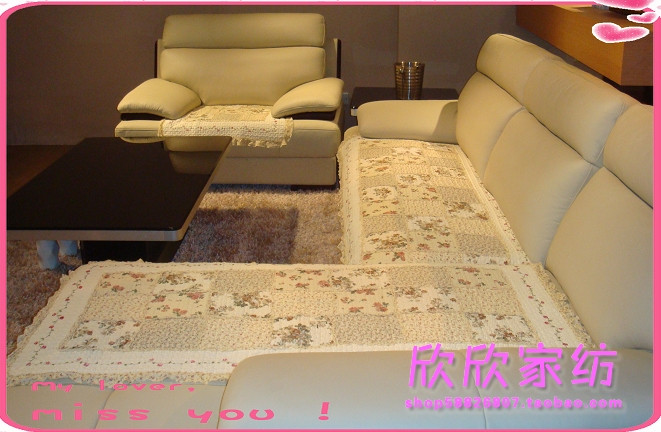 全棉绗缝裙边沙发垫 沙发坐垫 70 70CM 70 140CM 70 180CM三件套