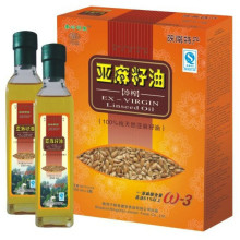 冲4钻 包邮 冷榨亚麻籽油 食用油 纯天然 礼盒装 新品上架 促销