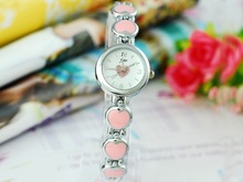 Brazalete personalizado rosa 2.011 nuevas Corea del cuadro femenino mesa de pulsera reloj pulsera señora [59690]