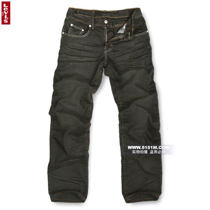 【5151m 09春款】Levi's 501 前卫褶皱水洗直筒纯棉牛仔裤 A668