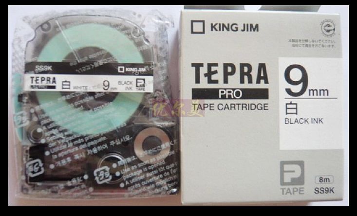 TEPRA锦宫标签机色带SS9K标签带9MM白底黑字贴普乐SR230C 530C用|ruв категории офисное оборудование/расходные материалы/соответствующие услуги, Другие конторского оборудования, аксессуары, этикетка машина фитинги - от Buy2taobao.com для оказания профессиональной услуги покупки агента Taobao