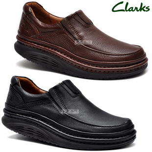  其乐男鞋clarks专柜正品商务休闲厚底皮鞋透气新款套脚鞋懒人鞋