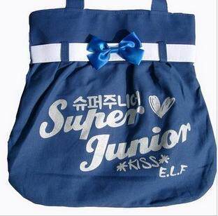 Super Junior/SJ 宝蓝色帆布包 （妖精必备）