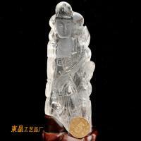 东晶 天然白水晶雕件观音 0.35kg KE1807