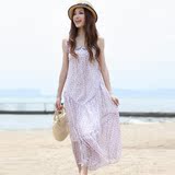 2012民族风气质女神款浪漫飘逸碎花波米长裙雪纺长裙AL536