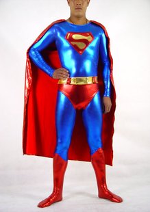 超人衣服 红色超人英雄紧身衣 zentai舞台表演服装 cosplay连体衣