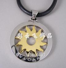 Cuatro Diamantes de la credibilidad - verdadero collar de Bvlgari - Sun collar - de acero pequeños, acero inoxidable 316L