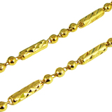 包邮久不褪色  生日礼物 镀24k黄金项链 男女款情侣<span class=H>首饰</span>品