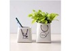 ZAKKA创意手拎包 陶瓷杯 手提包笔筒 花盆杂物收纳 陶瓷袋子