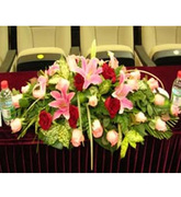 鲜花上海会议台花商务，鲜花庆典祝贺台花上海专送讲台鲜花