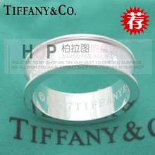 Tiffany 925 anillos de la joyería de plata mate 1,837 cajas de regalo